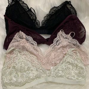 Four Aritzia Bralettes